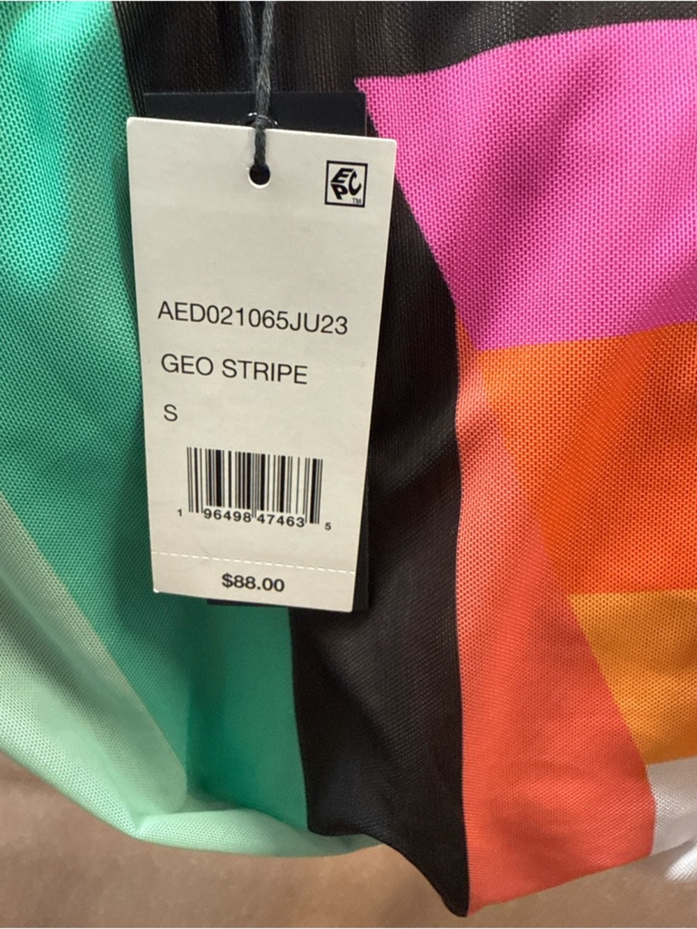 NWT Rare AFRM Fiorella Sleeveless Ruched Midi Dress, Multicolored. - Picture 6 of 7